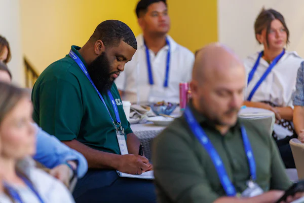 Taking notes at the Builder Marketing Summit